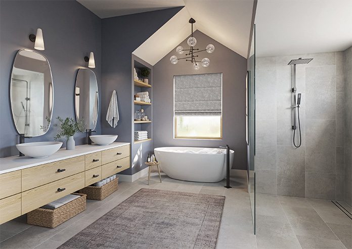 Hardwick, Silver - Twist&Fit Roman Blind - Image 7